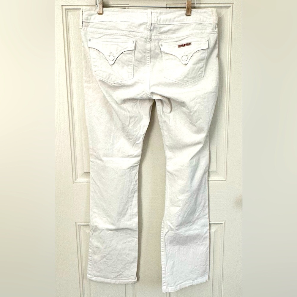 Hudson White Low-Rise Bootcut Jeans, 32 - Picture 5 of 9
